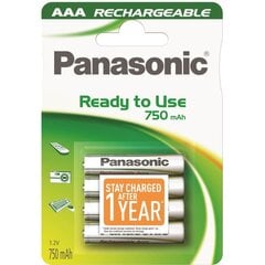 Panasonic akku Ready To Use HR03 (AAA) 750 mAh